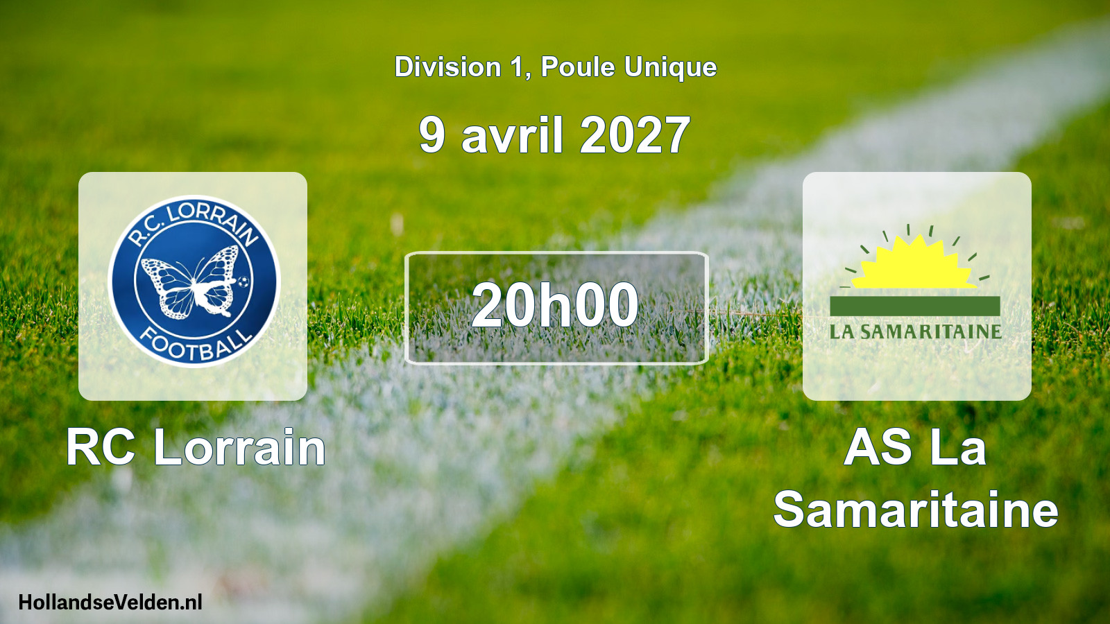 Geplande wedstrijd: RC Lorrain - AS La Samaritaine (9 april 2027)