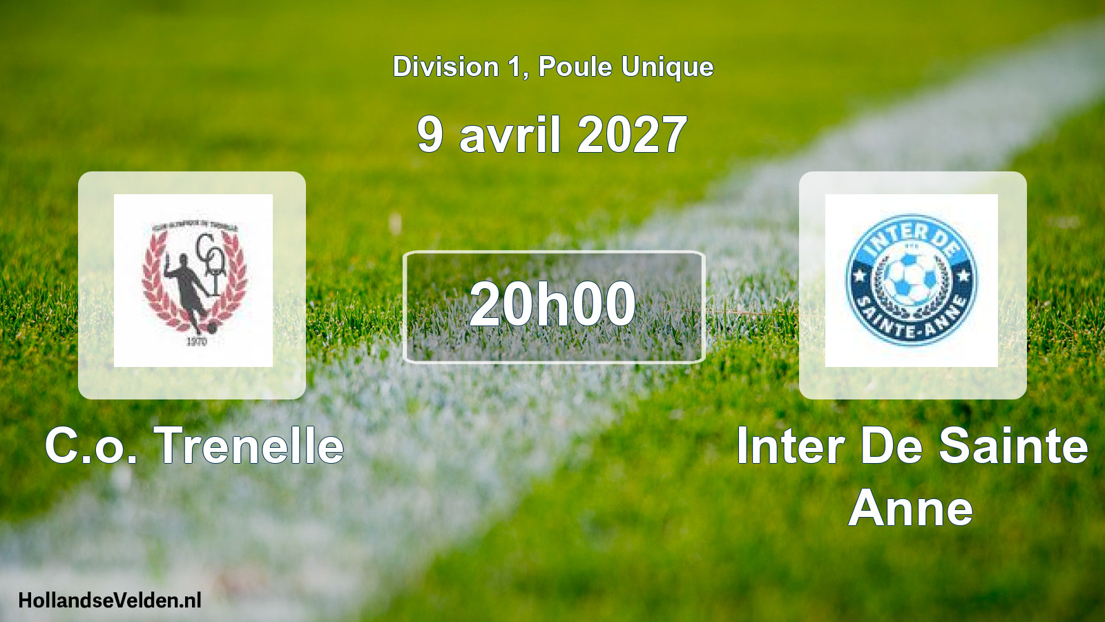 Scheduled Match: C.o. Trenelle - Inter De Sainte Anne (9 April 2027)
