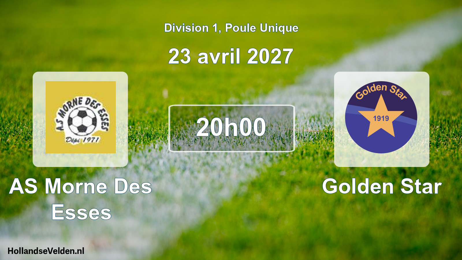 Match programmé: AS Morne Des Esses - Golden Star (23 avril 2027)