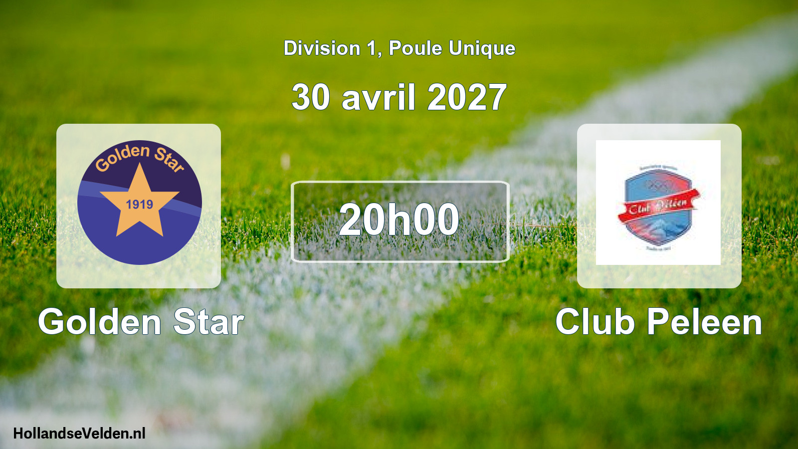 Match programmé: Golden Star - Club Peleen (30 avril 2027)