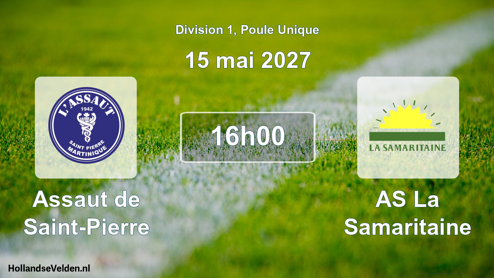 Match programmé: Assaut de Saint-Pierre - AS La Samaritaine (15 mai 2027)
