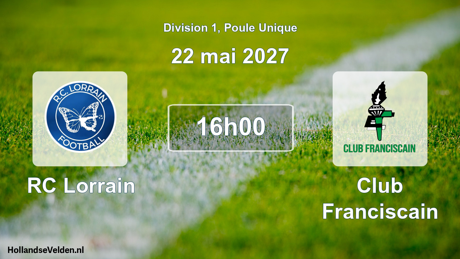 Scheduled Match: RC Lorrain - Club Franciscain (22 May 2027)