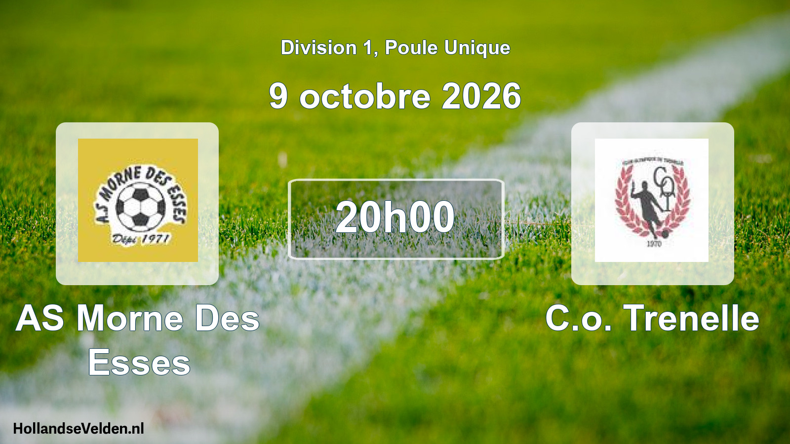 Match programmé: AS Morne Des Esses - C.o. Trenelle (9 octobre 2026)