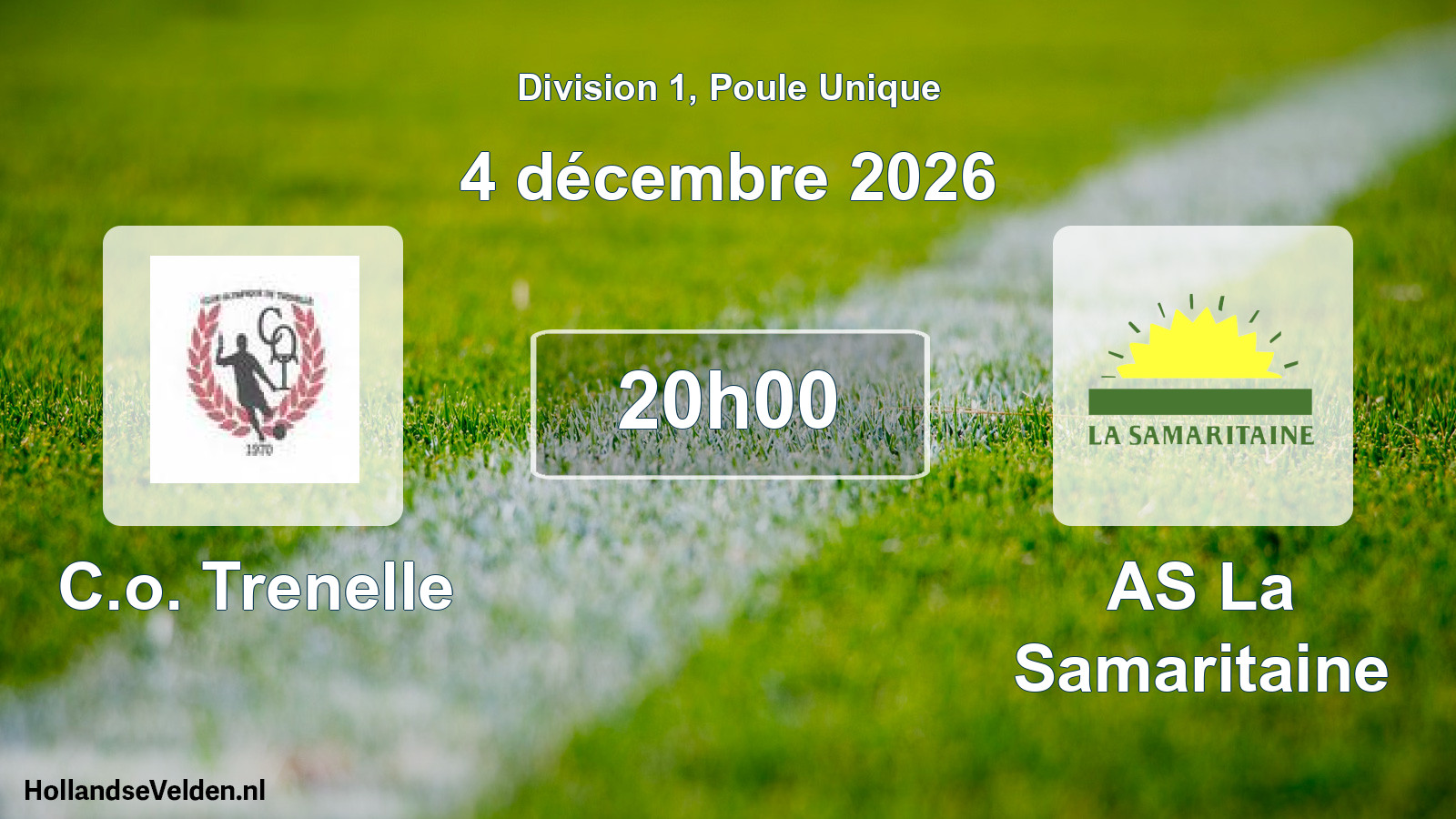 Match programmé: C.o. Trenelle - AS La Samaritaine (4 décembre 2026)