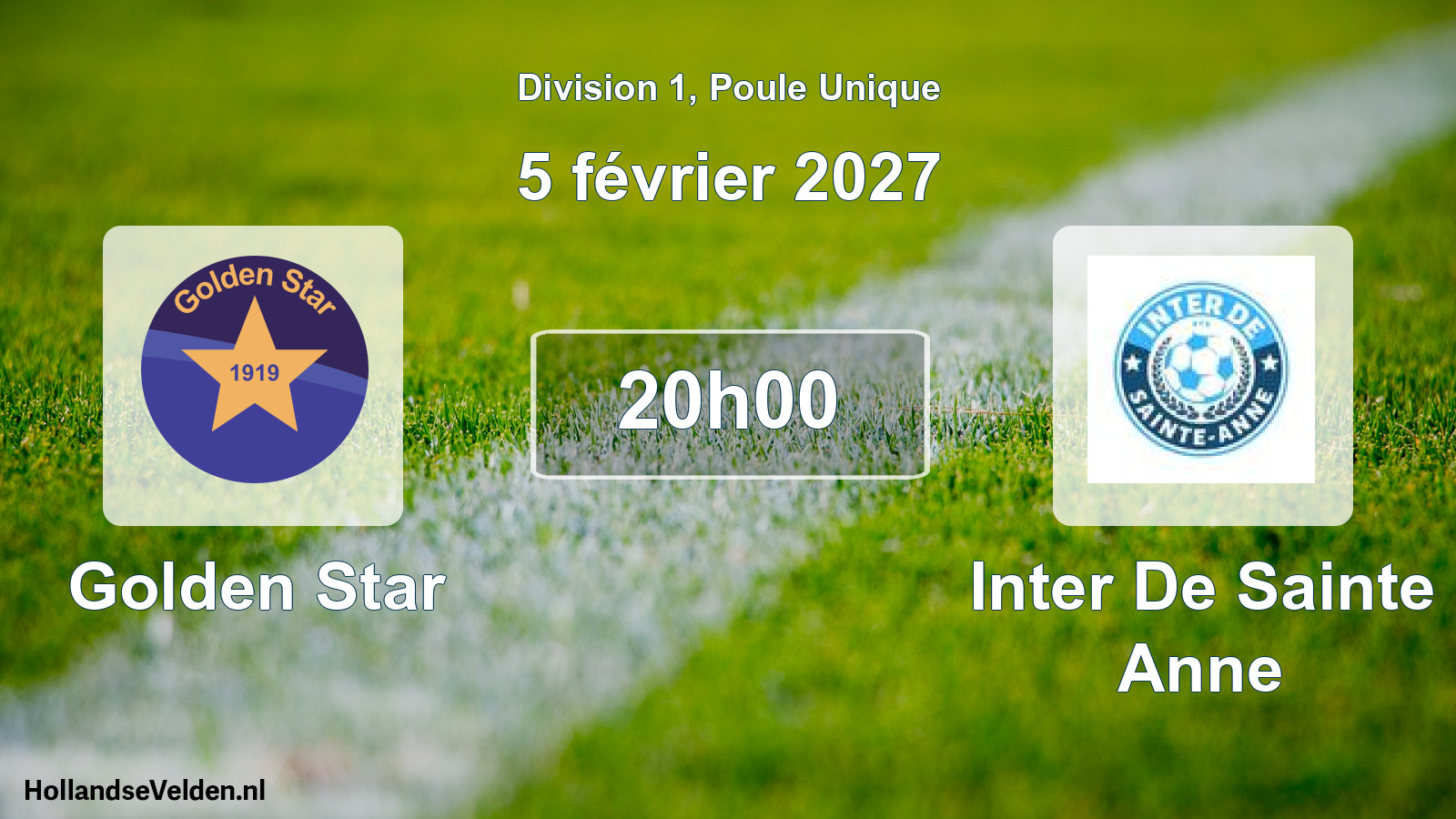 Match programmé: Golden Star - Inter De Sainte Anne (5 février 2027)