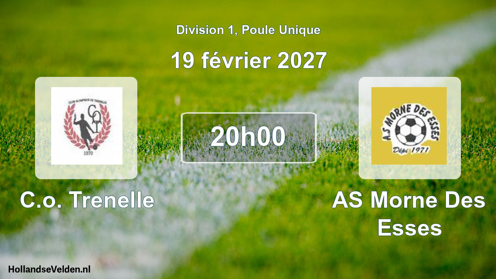 Scheduled Match: C.o. Trenelle - AS Morne Des Esses (19 February 2027)