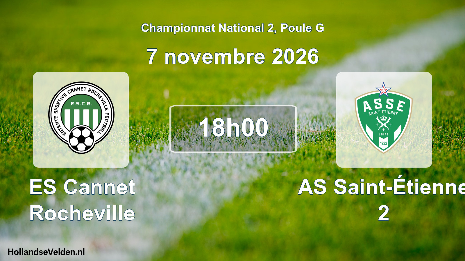 Scheduled Match: ES Cannet Rocheville - AS Saint-Étienne 2 (7 November 2026)