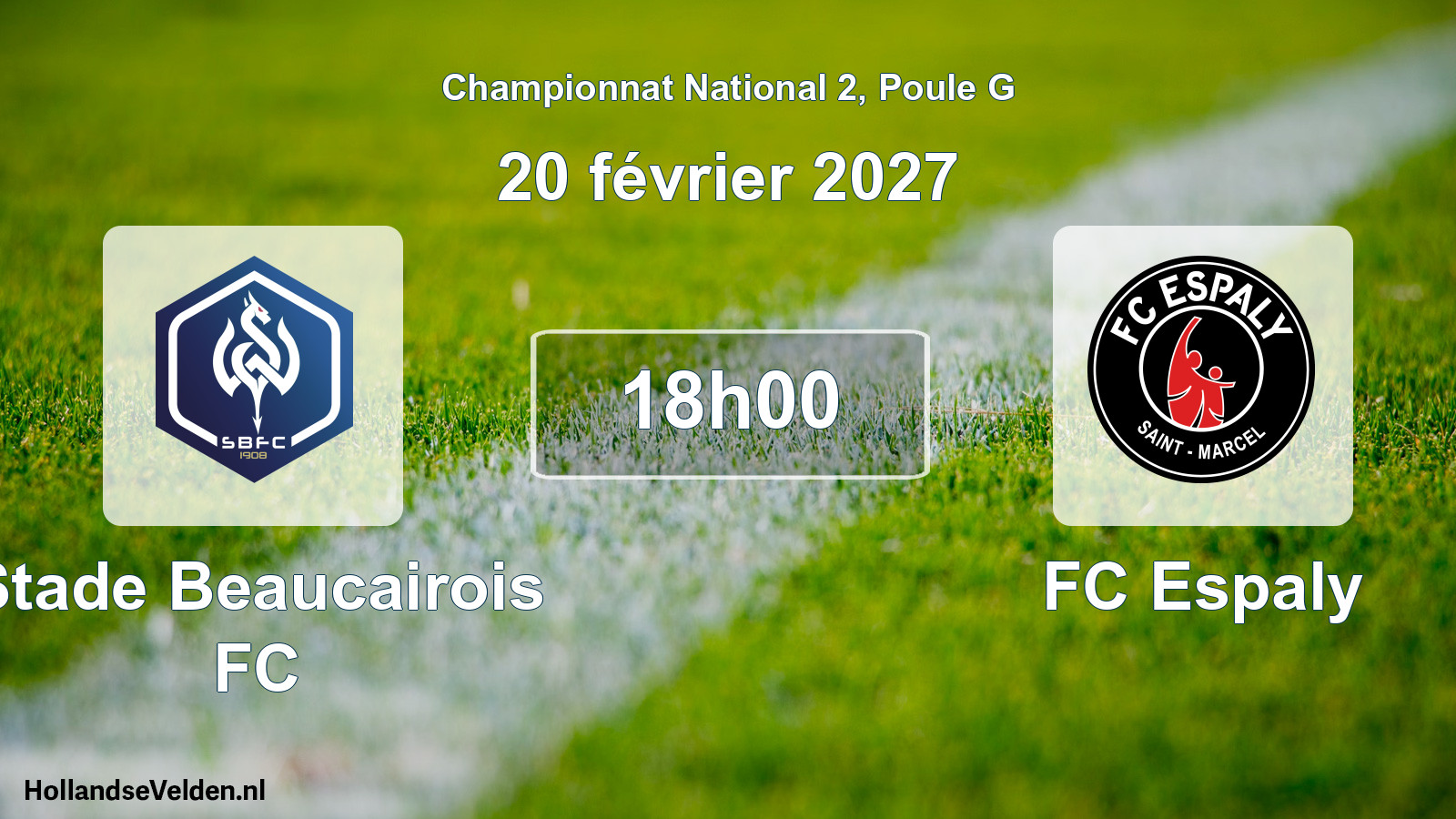 Scheduled Match: Stade Beaucairois FC - FC Espaly (20 February 2027)