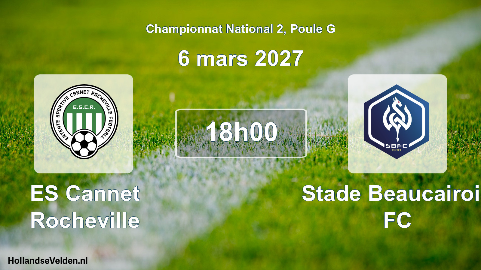 Scheduled Match: ES Cannet Rocheville - Stade Beaucairois FC (6 March 2027)