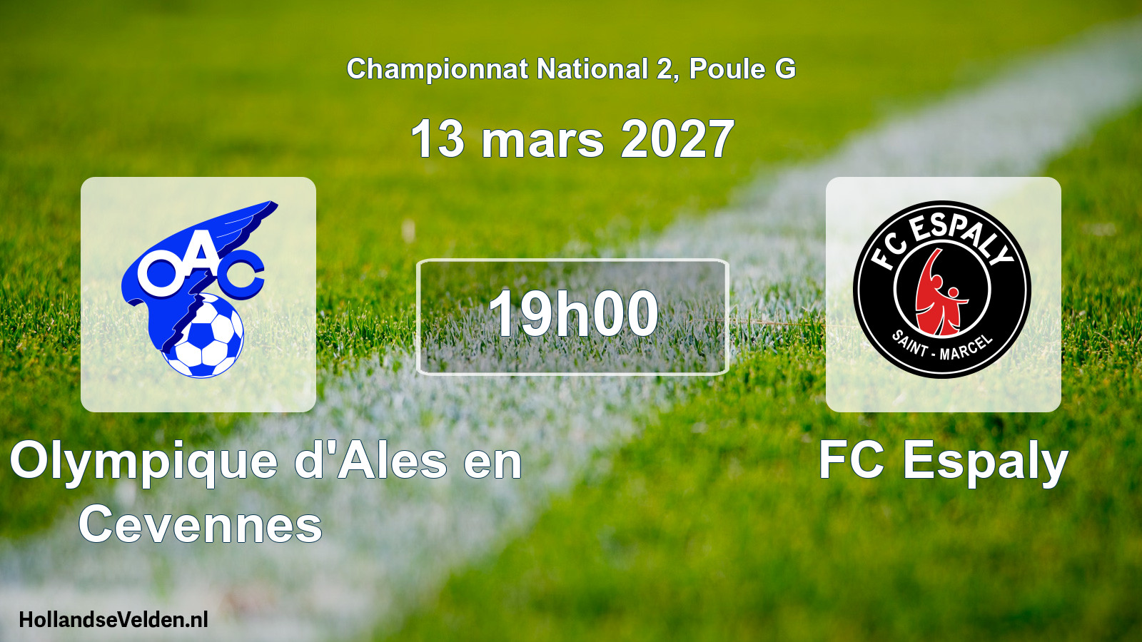 Scheduled Match: OAC Olympique d'Ales en Cevennes - FC Espaly (13 March 2027)