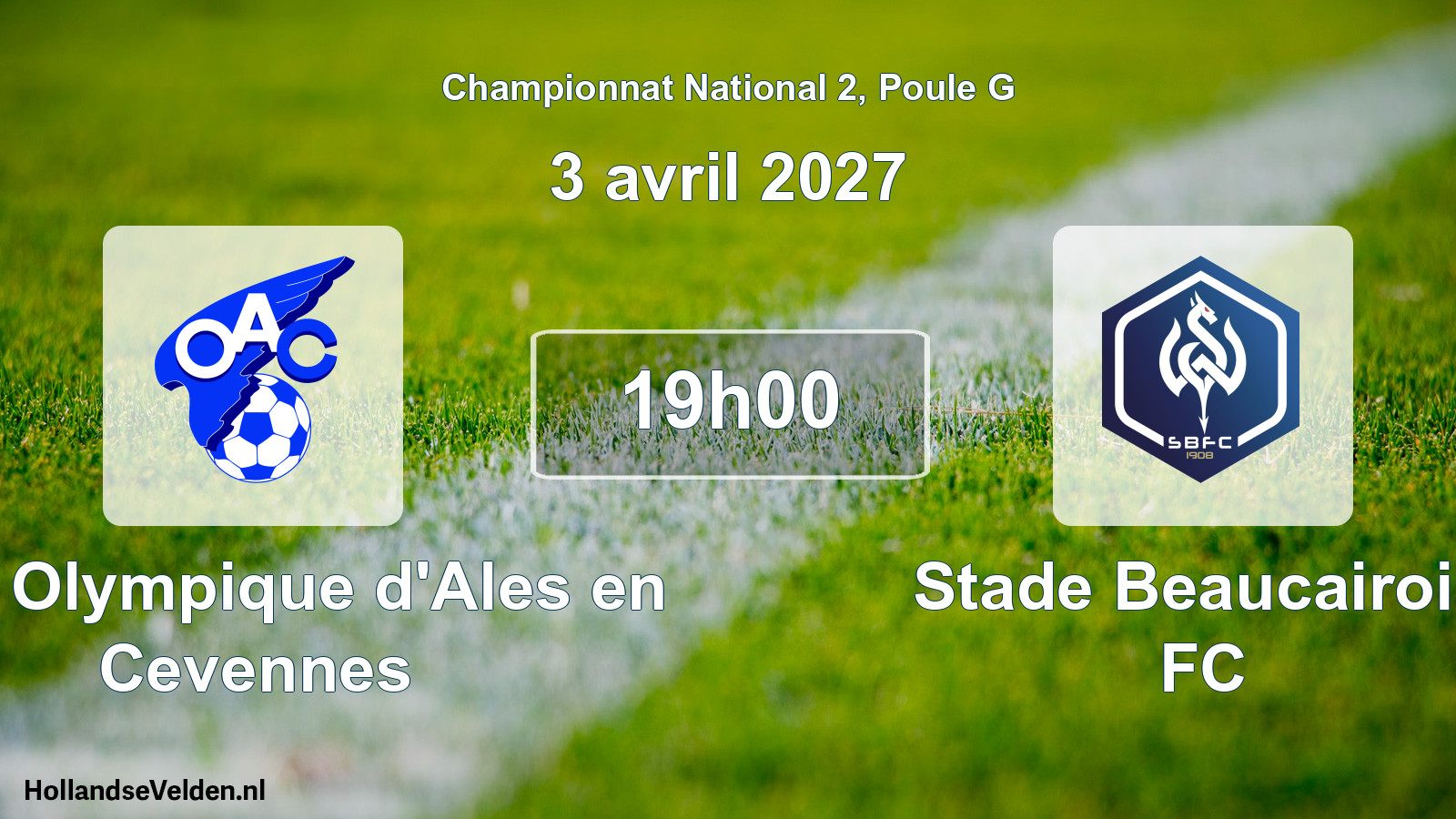 Scheduled Match: OAC Olympique d'Ales en Cevennes - Stade Beaucairois FC (3 April 2027)
