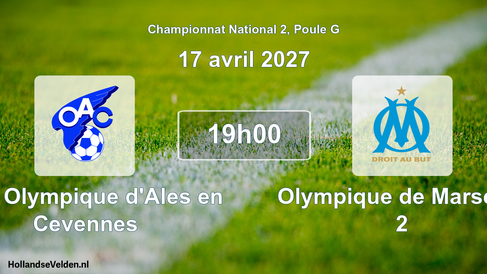Scheduled Match: OAC Olympique d'Ales en Cevennes - Olympique de Marseille 2 (17 April 2027)