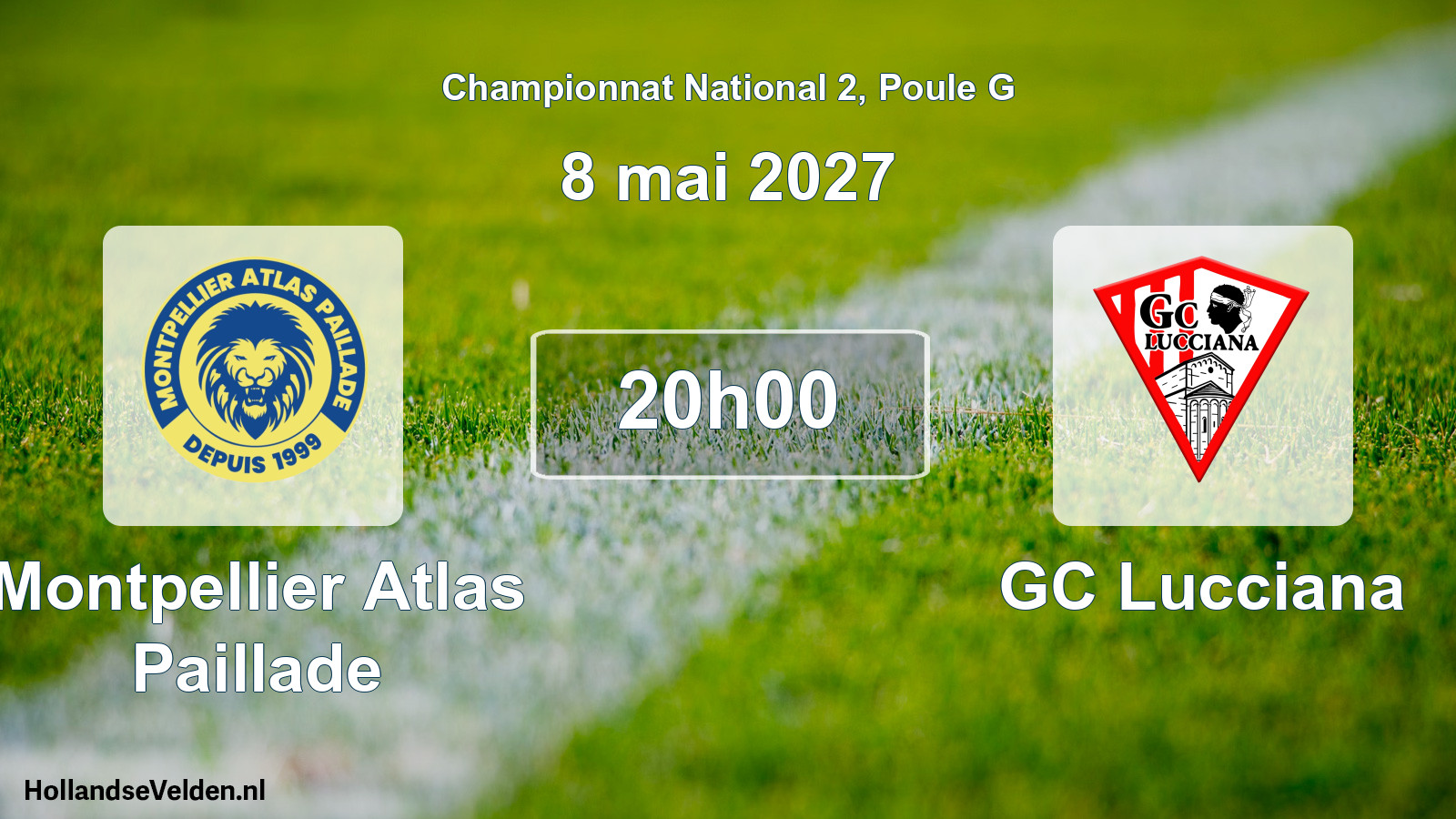 Match programmé: Montpellier Atlas Paillade - GC Lucciana (8 mai 2027)