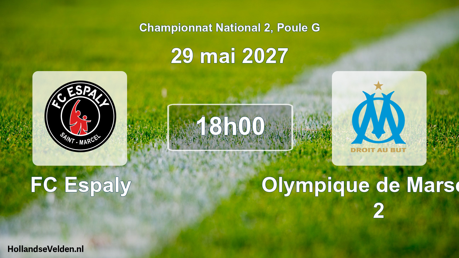 Match programmé: FC Espaly - Olympique de Marseille 2 (29 mai 2027)