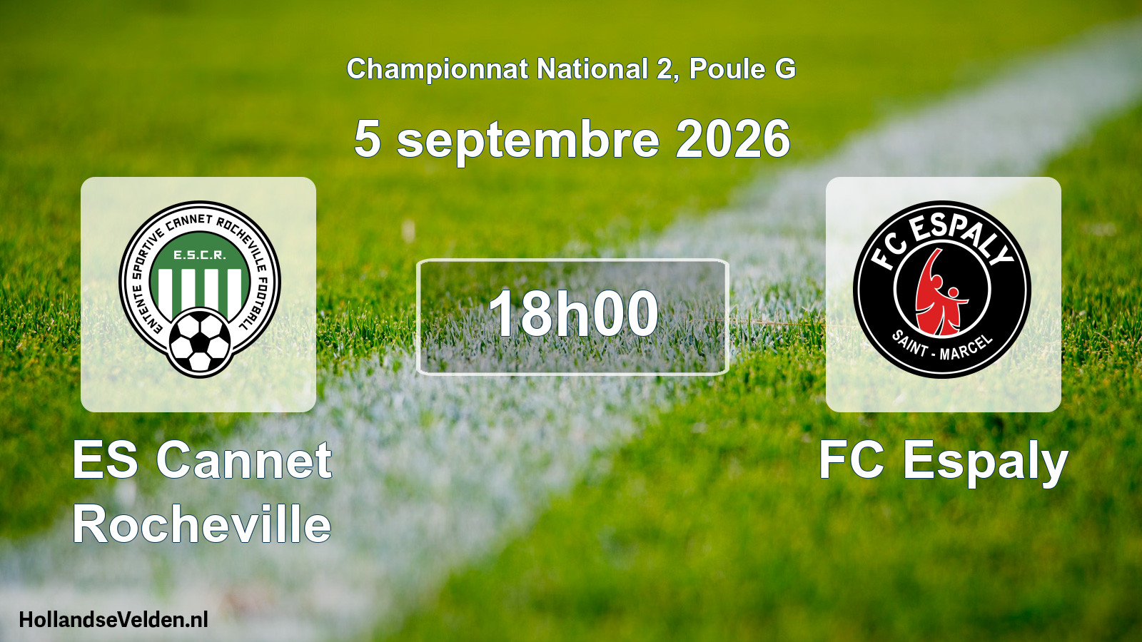 Geplande wedstrijd: ES Cannet Rocheville - FC Espaly (5 september 2026)