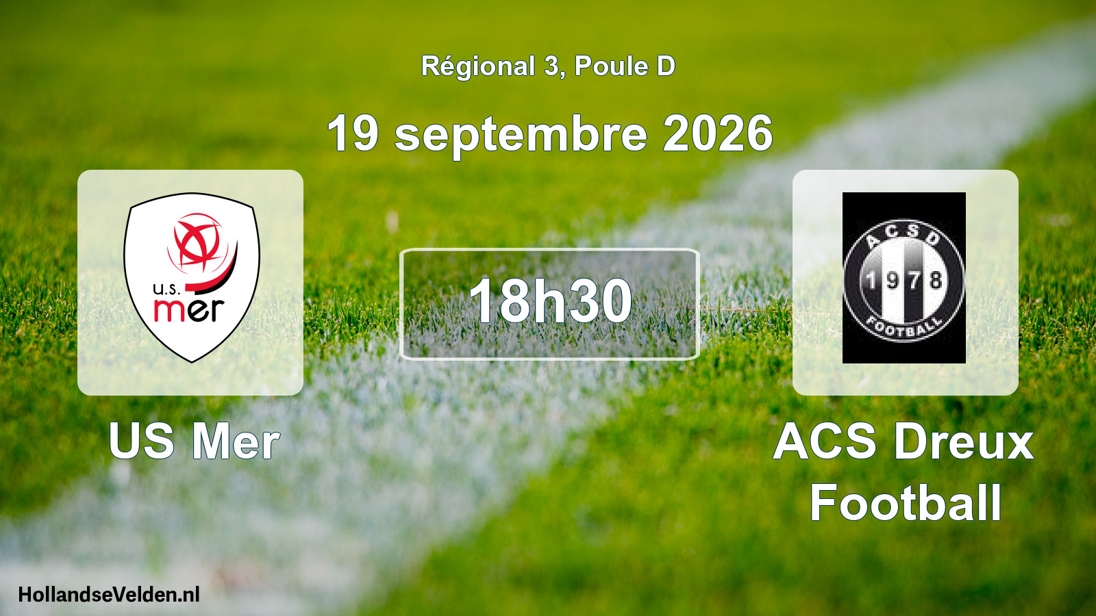 Scheduled Match: US Mer - ACS Dreux Football (19 September 2026)