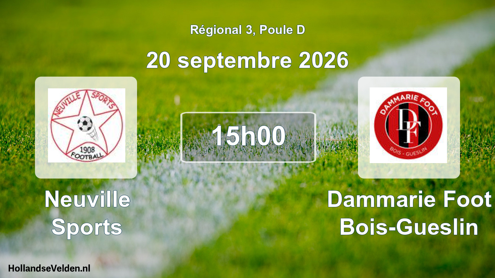 Scheduled Match: Neuville Sports - Dammarie Foot Bois-Gueslin (20 September 2026)