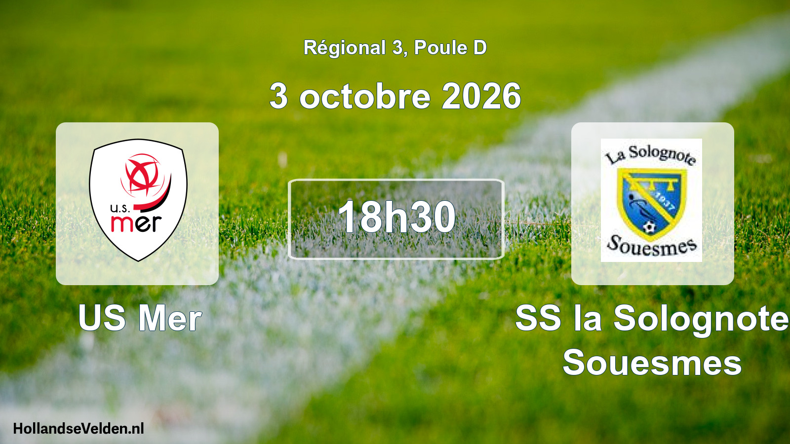 Scheduled Match: US Mer - SS la Solognote Souesmes (3 October 2026)
