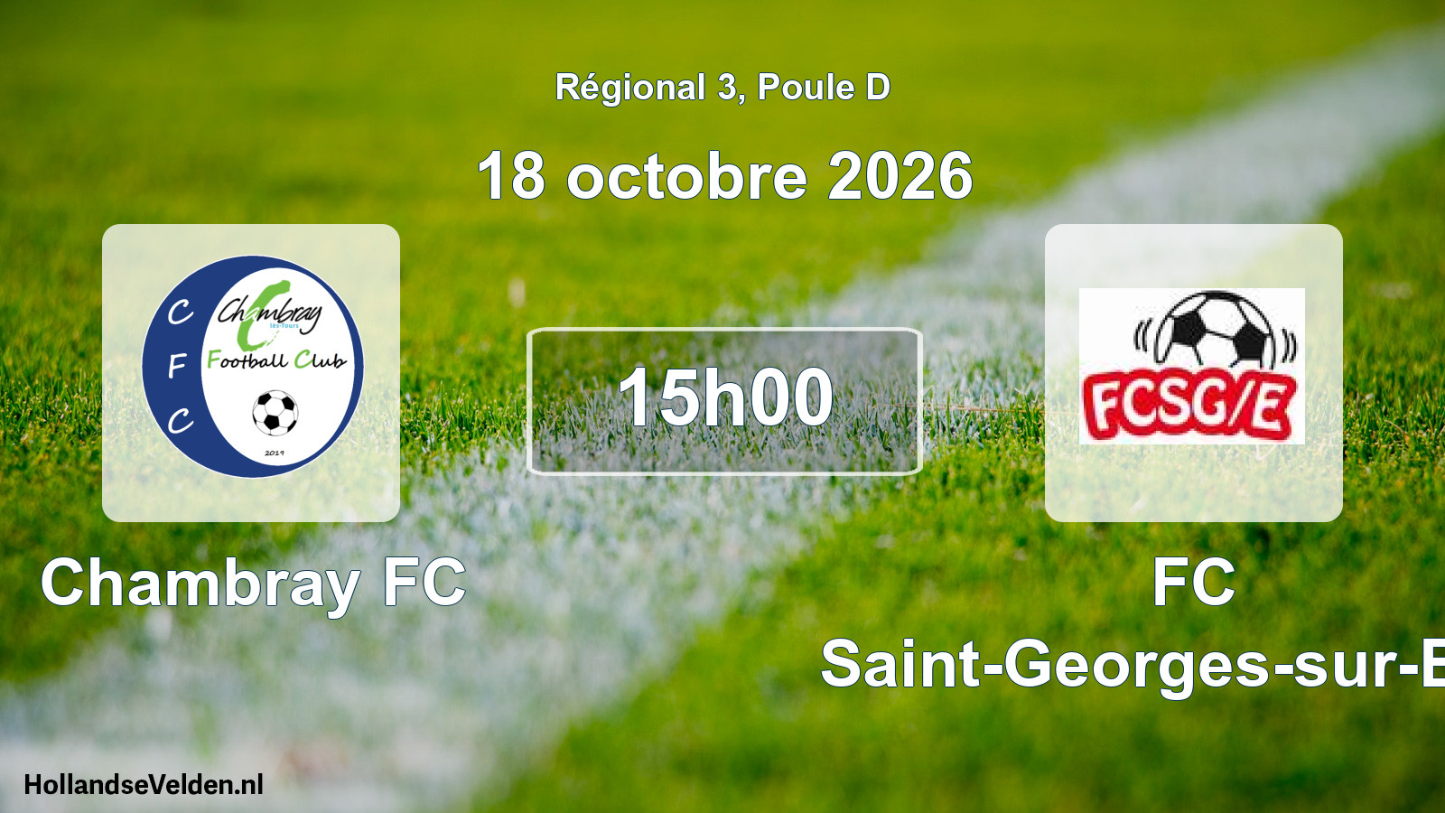 Scheduled Match: Chambray FC - FC Saint-Georges-sur-Eure (18 October 2026)