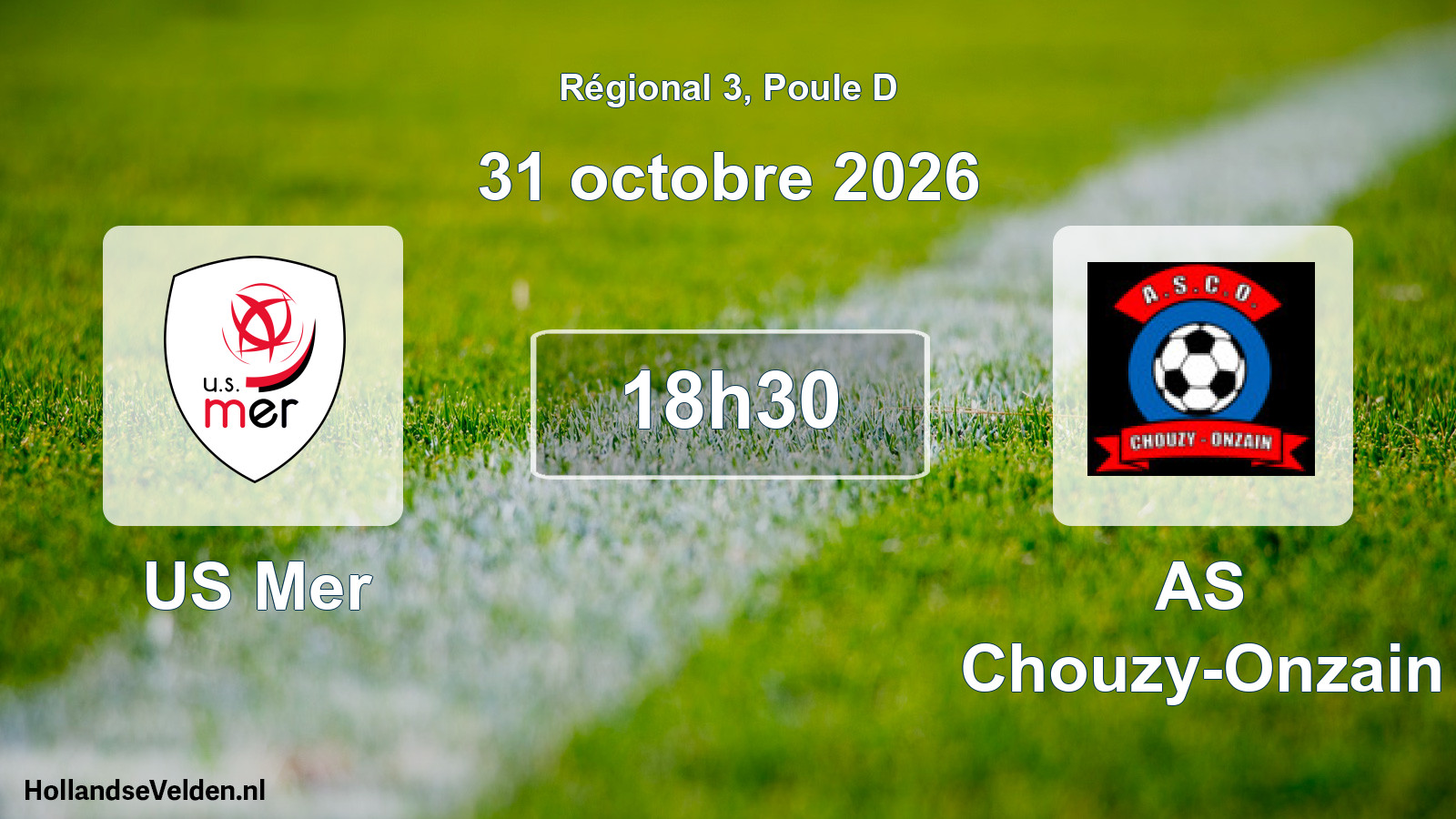 Scheduled Match: US Mer - AS Chouzy-Onzain (31 October 2026)