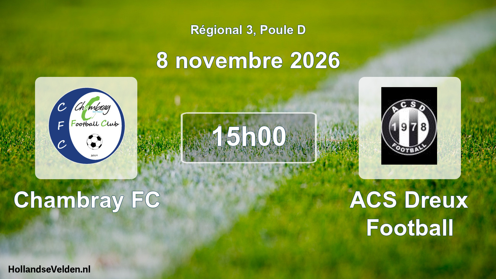 Scheduled Match: Chambray FC - ACS Dreux Football (8 November 2026)
