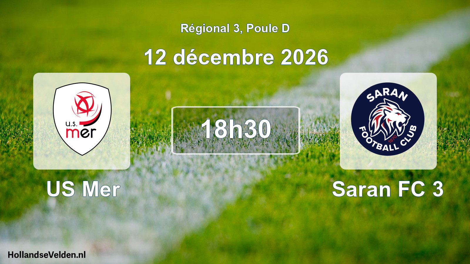 Scheduled Match: US Mer - Saran FC 3 (12 December 2026)