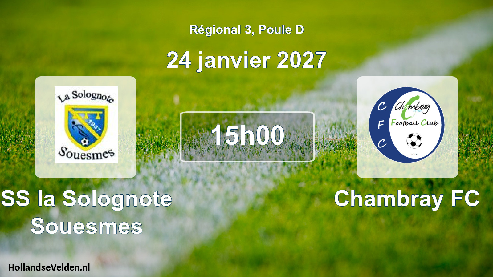 Scheduled Match: SS la Solognote Souesmes - Chambray FC (24 January 2027)