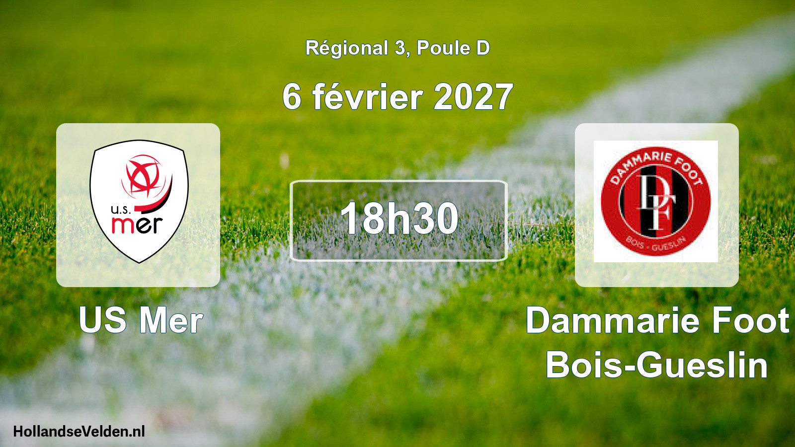 Scheduled Match: US Mer - Dammarie Foot Bois-Gueslin (6 February 2027)