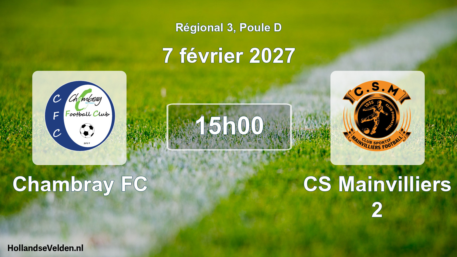 Scheduled Match: Chambray FC - CS Mainvilliers 2 (7 February 2027)