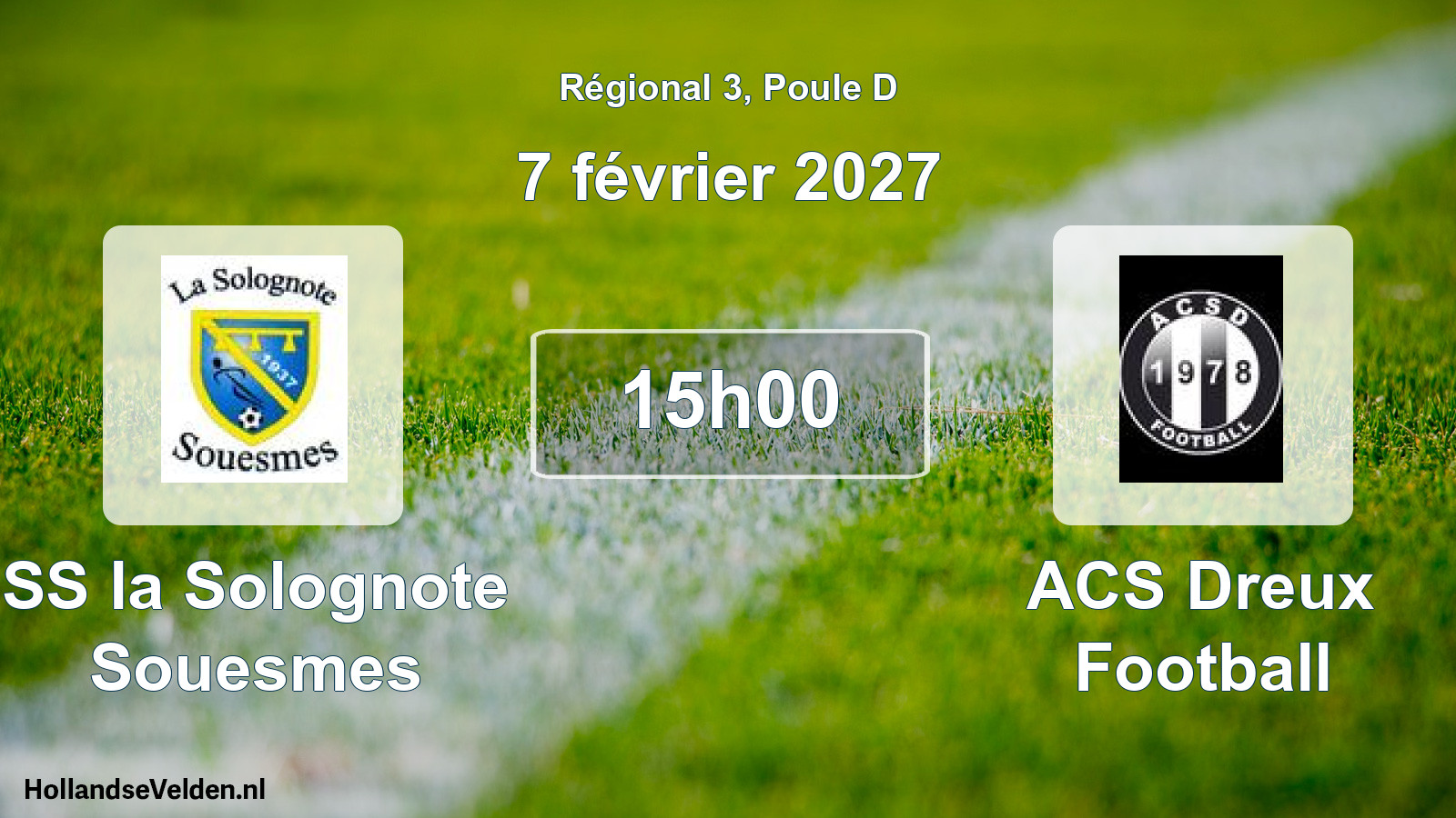 Scheduled Match: SS la Solognote Souesmes - ACS Dreux Football (7 February 2027)