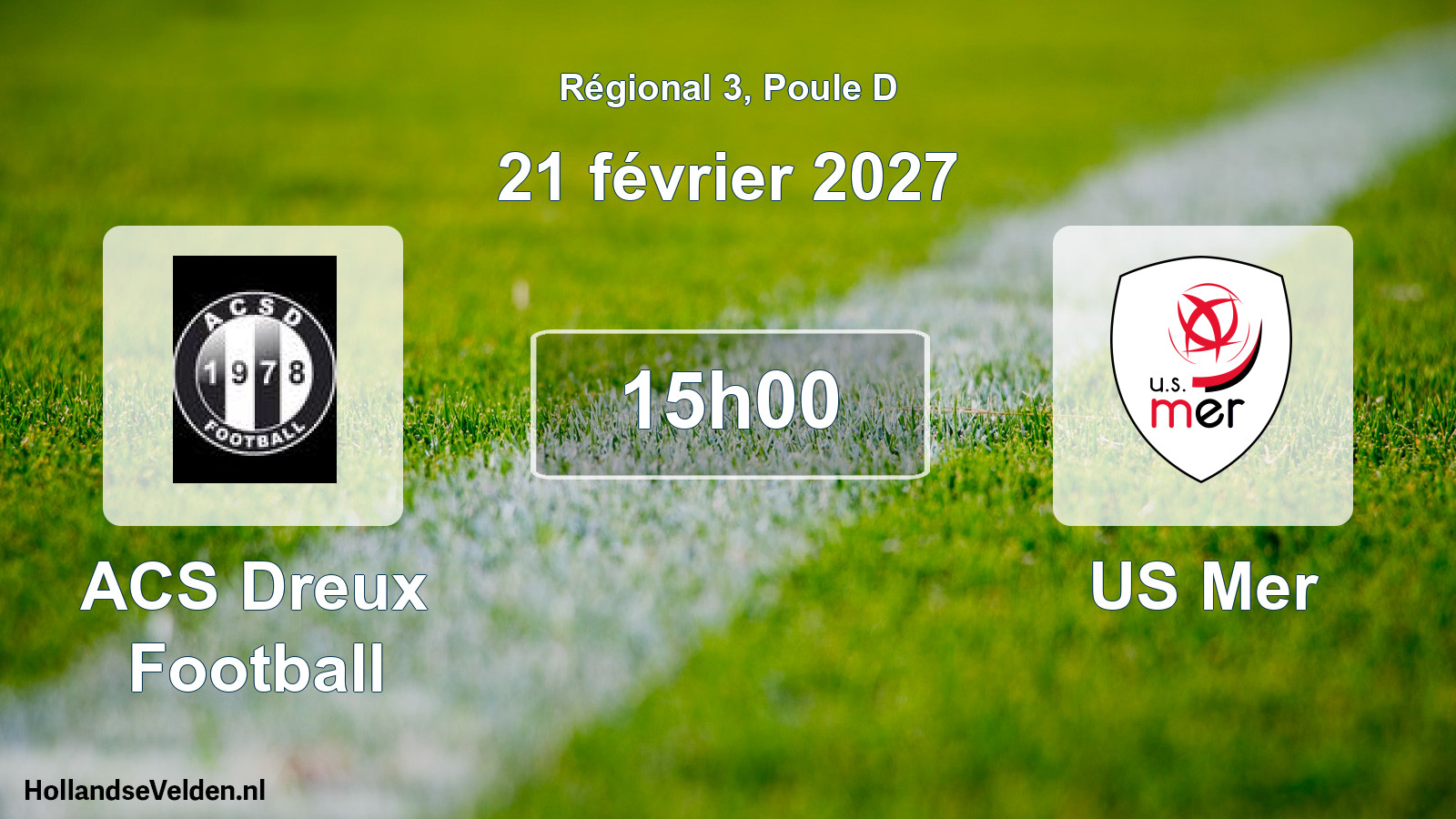 Geplande wedstrijd: ACS Dreux Football - US Mer (21 februari 2027)