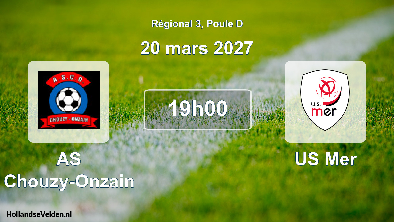 Scheduled Match: AS Chouzy-Onzain - US Mer (20 March 2027)