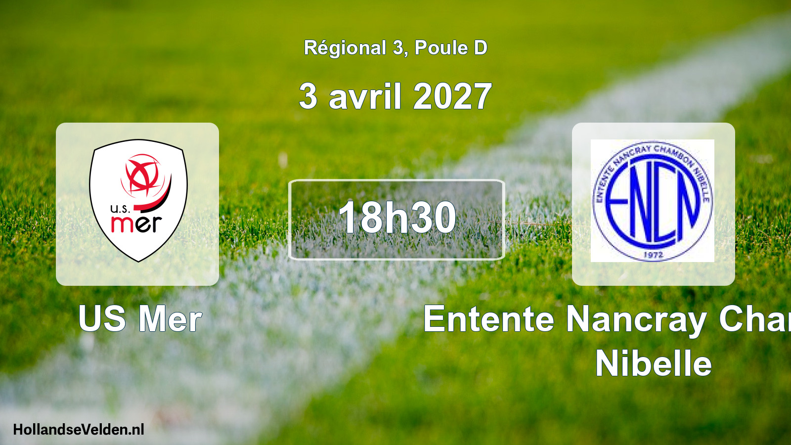 Scheduled Match: US Mer - Entente Nancray Chambon Nibelle (3 April 2027)