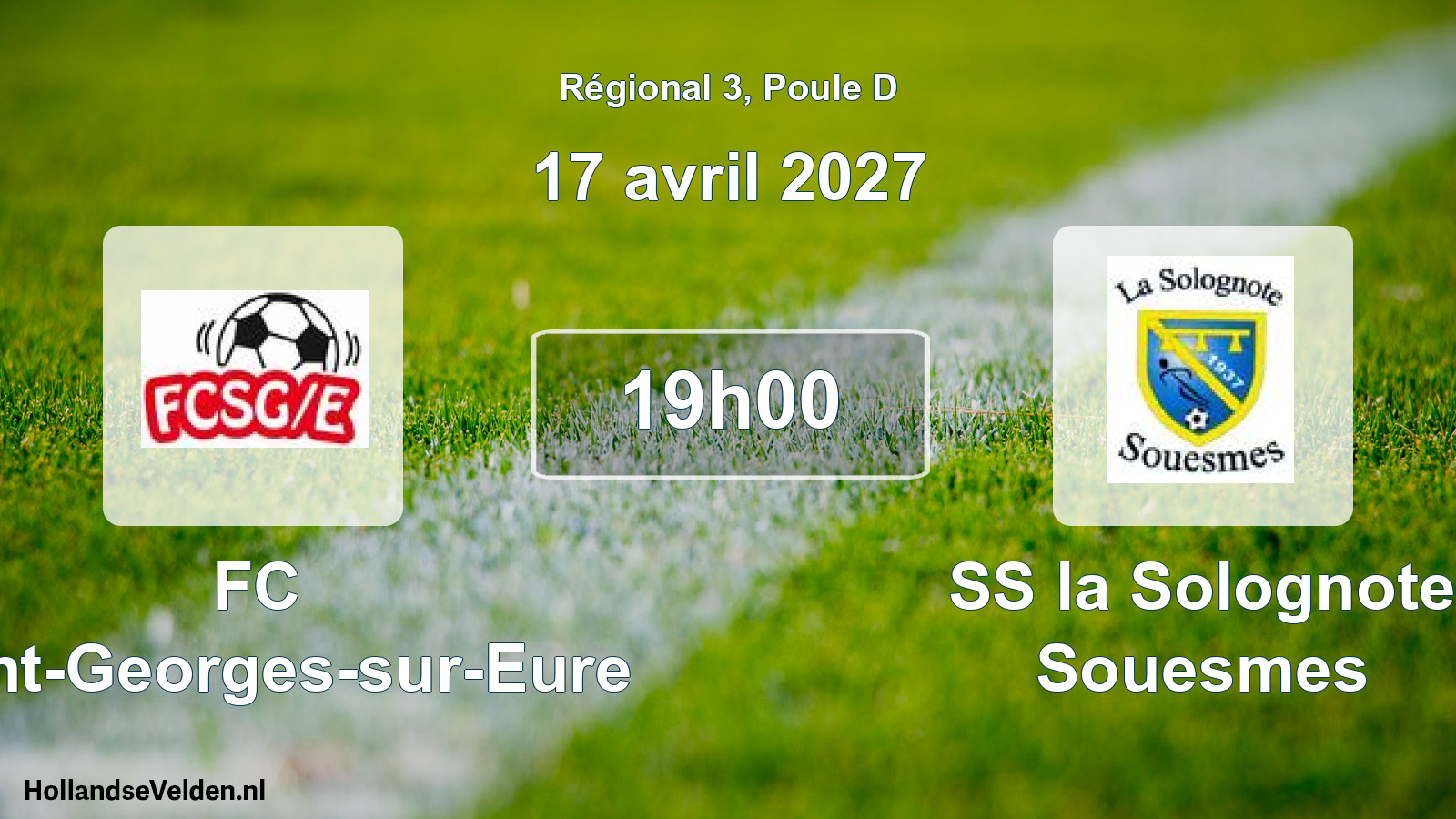 Match programmé: FC Saint-Georges-sur-Eure - SS la Solognote Souesmes (17 avril 2027)