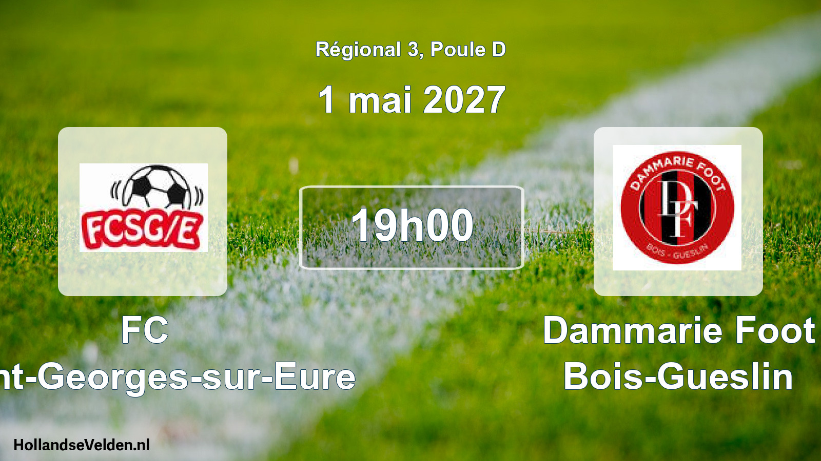 Scheduled Match: FC Saint-Georges-sur-Eure - Dammarie Foot Bois-Gueslin (1 May 2027)