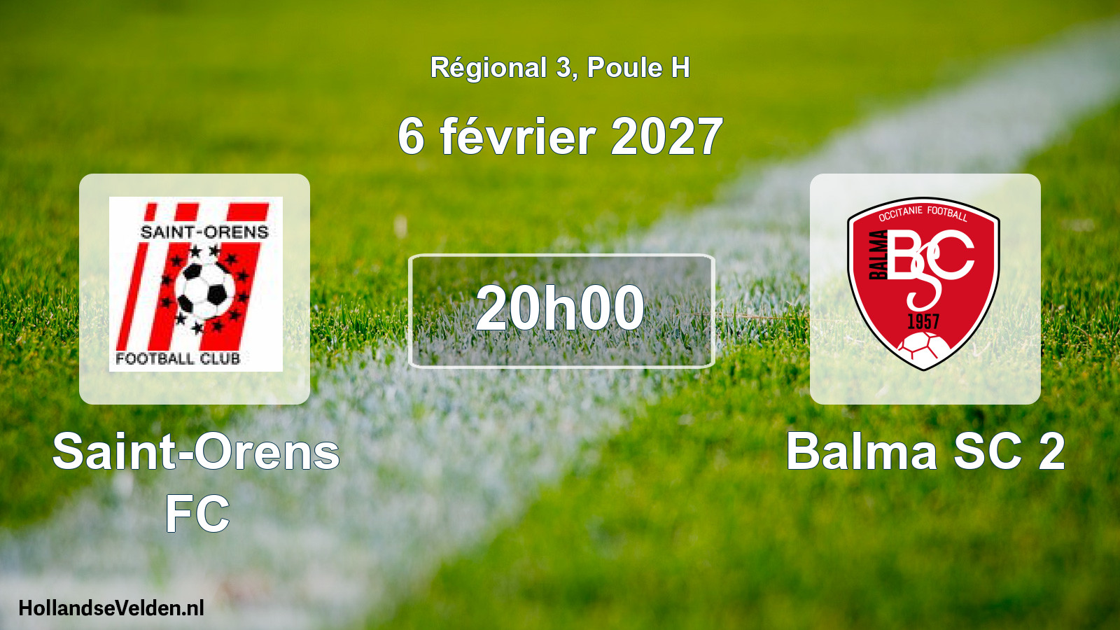 Match programmé: Saint-Orens FC - Balma SC 2 (6 février 2027)