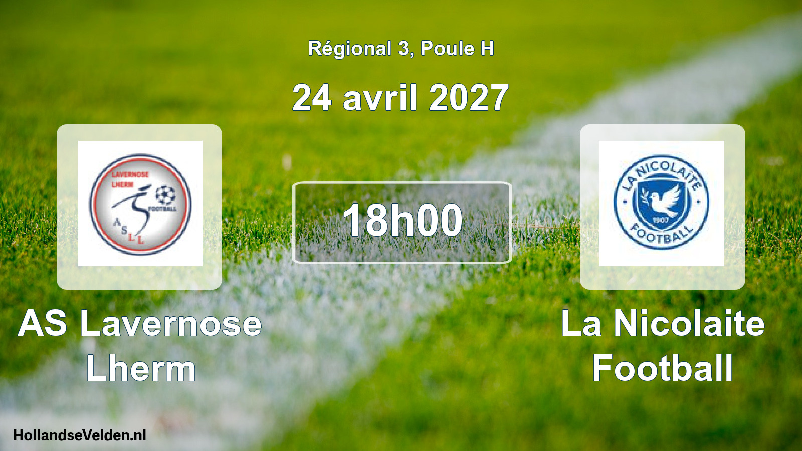 Match programmé: AS Lavernose Lherm - La Nicolaite Football (24 avril 2027)