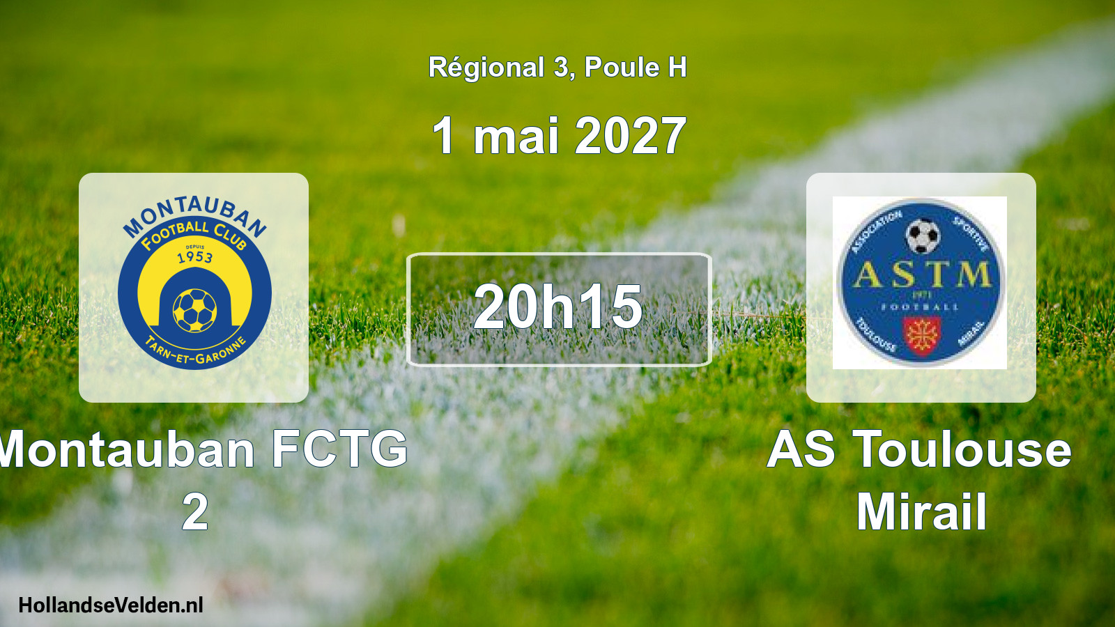 Scheduled Match: Montauban FCTG 2 - AS Toulouse Mirail (1 May 2027)