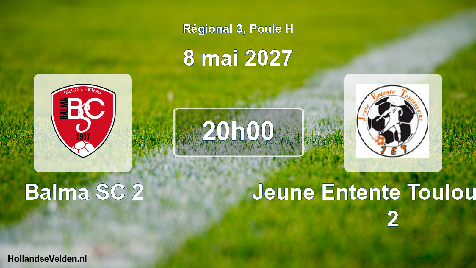 Scheduled Match: Balma SC 2 - Jeune Entente Toulousaine 2 (8 May 2027)