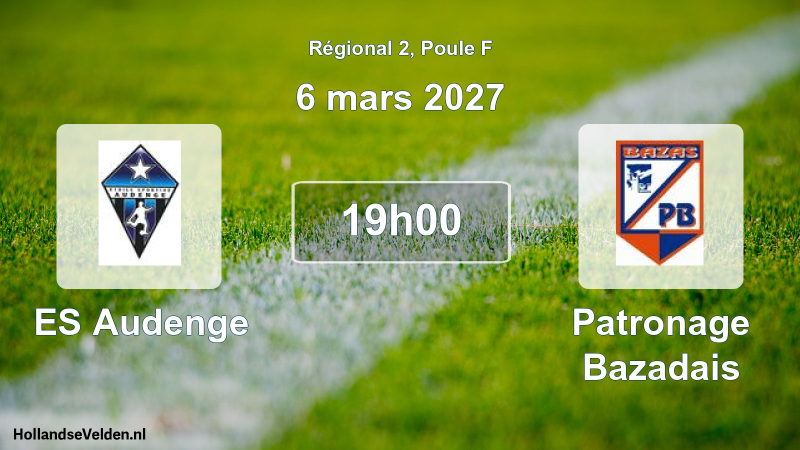 Match programmé: ES Audenge - Patronage Bazadais (6 mars 2027)