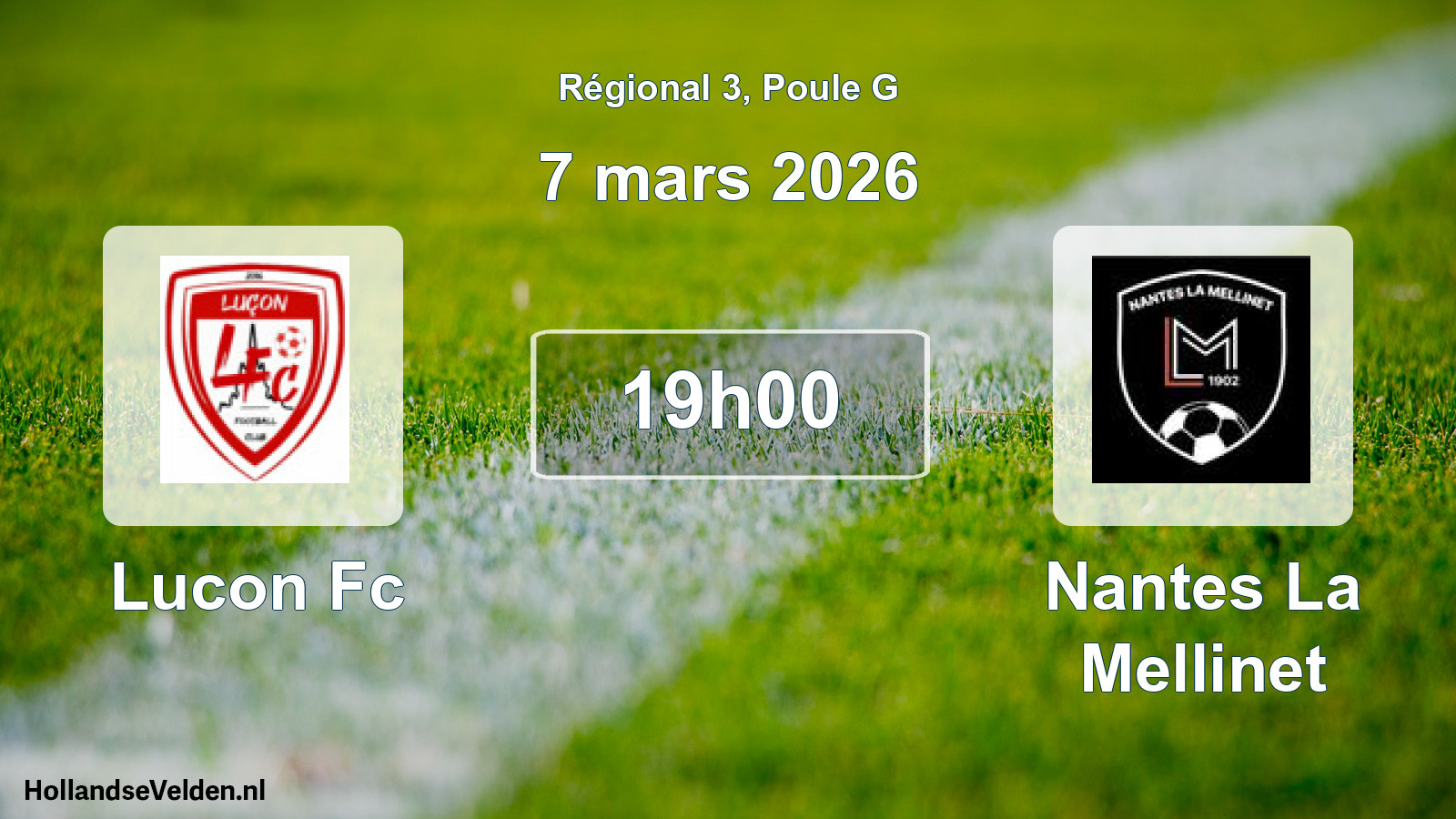 Geplande wedstrijd: Lucon Fc - Nantes La Mellinet (7 mars 2026)