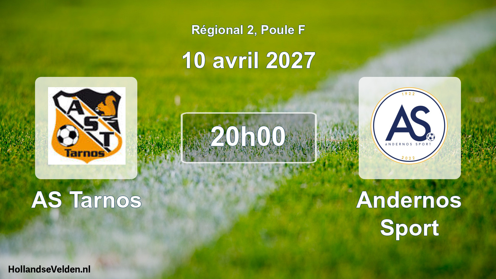 Match programmé: AS Tarnos - Andernos Sport (10 avril 2027)