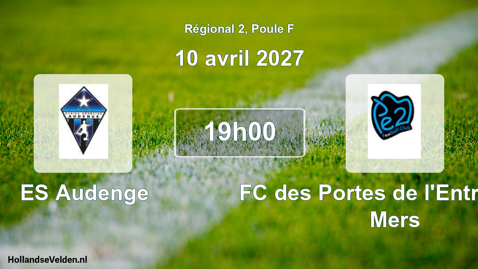 Match programmé: ES Audenge - FC des Portes de l'Entre Deux Mers (10 avril 2027)