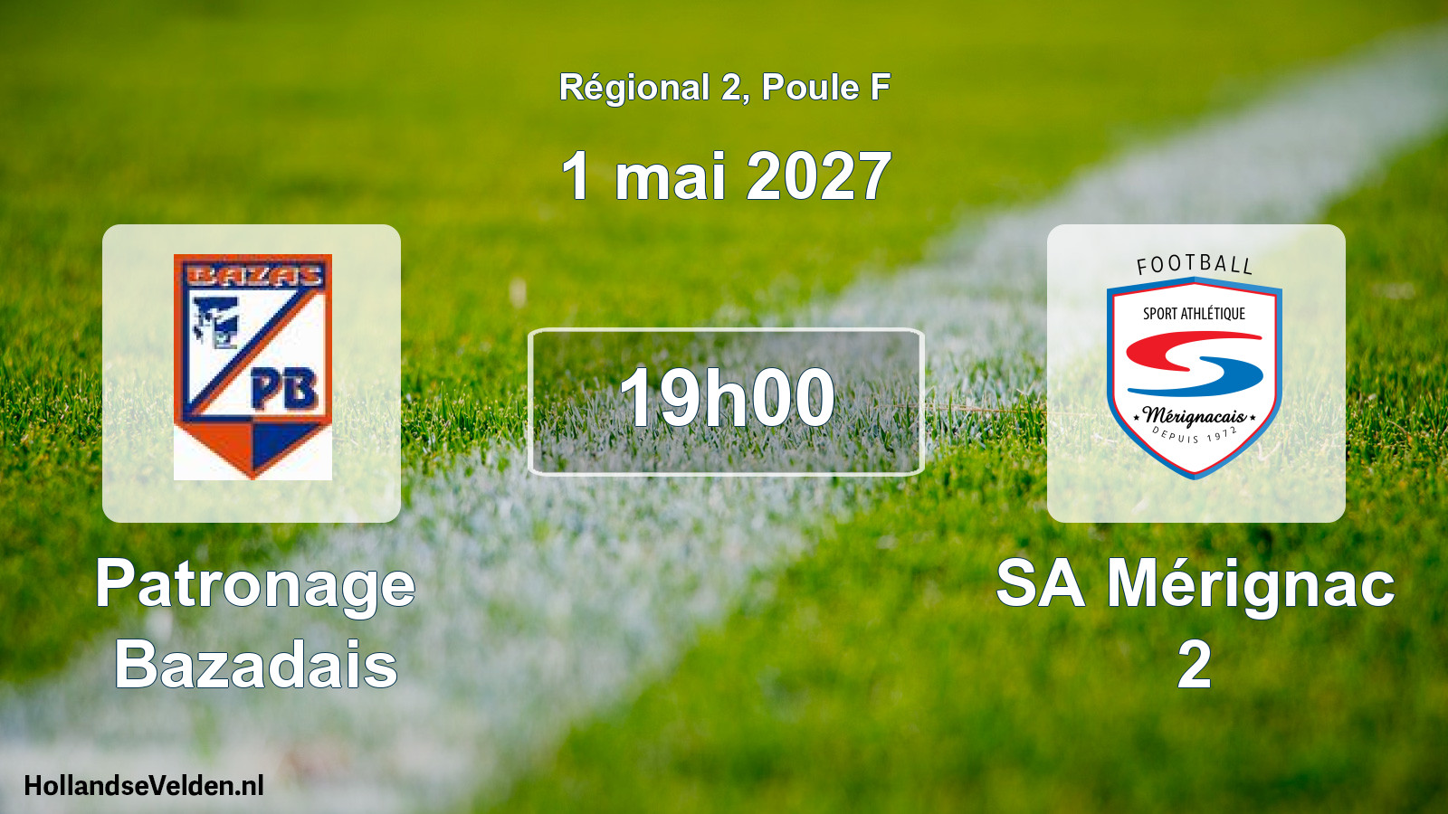 Match programmé: Patronage Bazadais - SA Mérignac 2 (1 mai 2027)