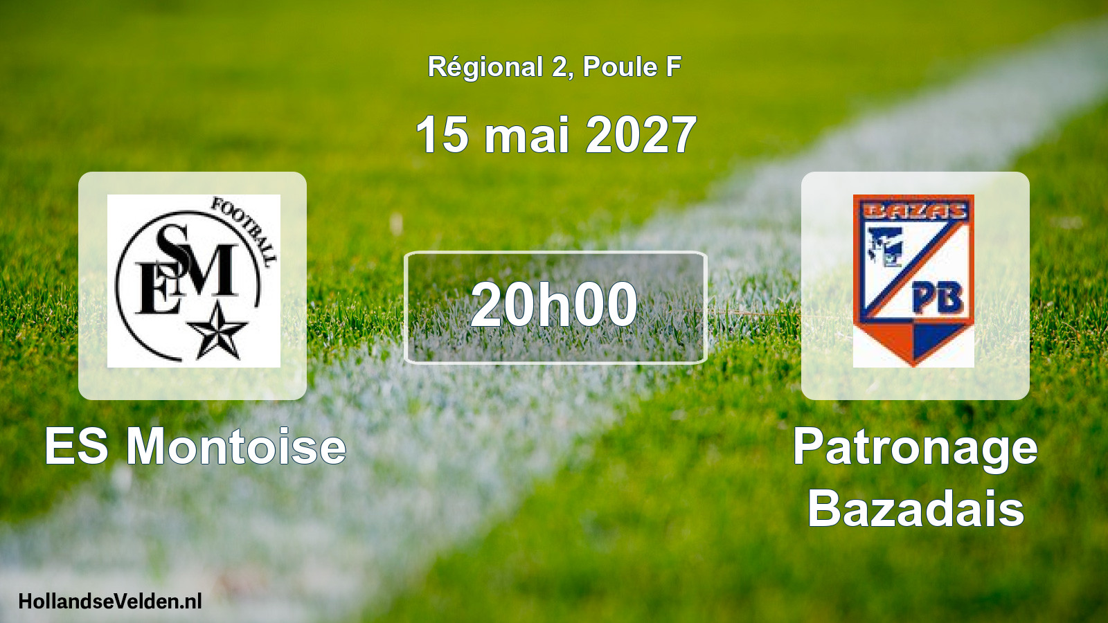 Match programmé: ES Montoise - Patronage Bazadais (15 mai 2027)