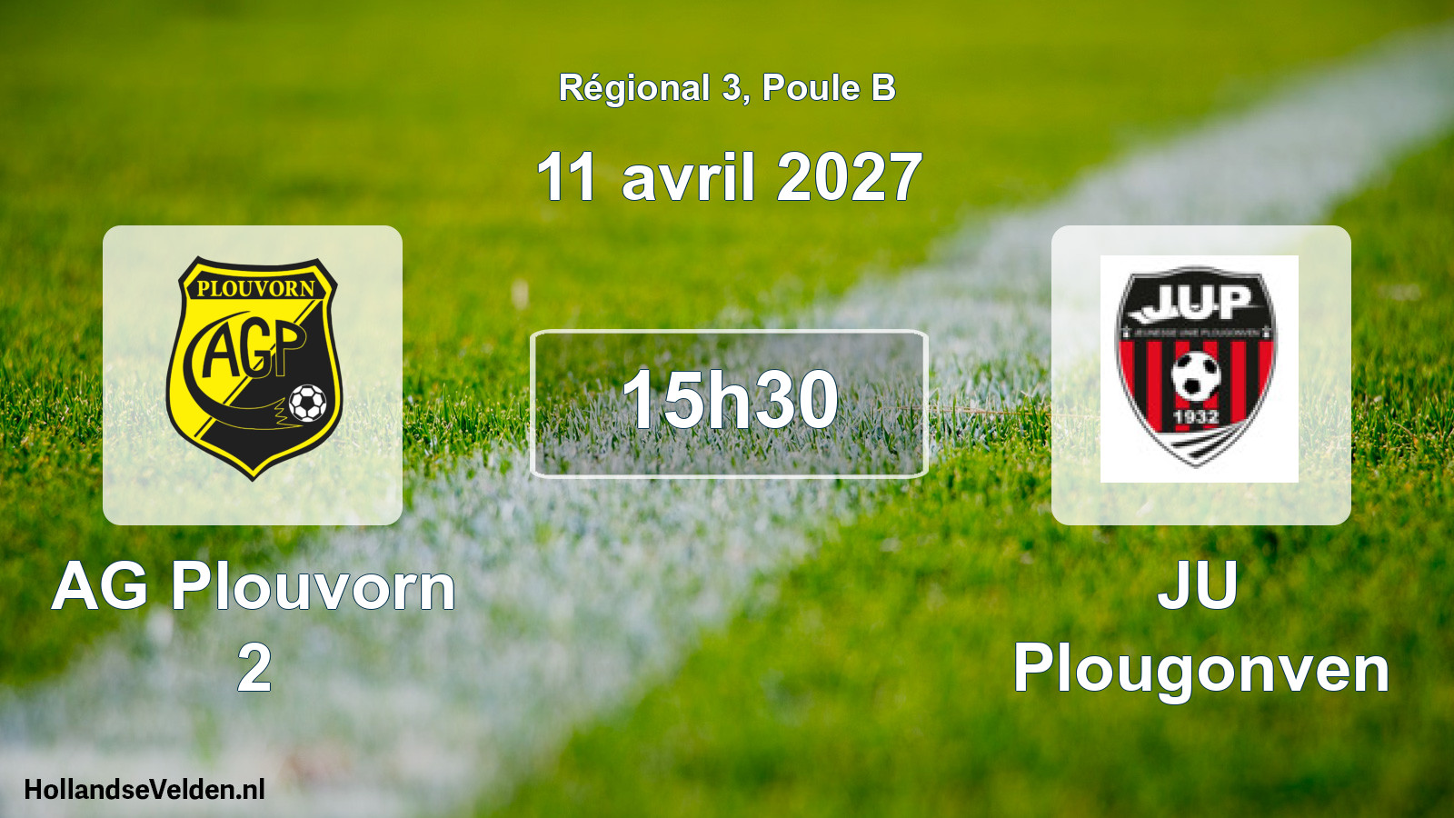 Match programmé: AG Plouvorn 2 - JU Plougonven (11 avril 2027)
