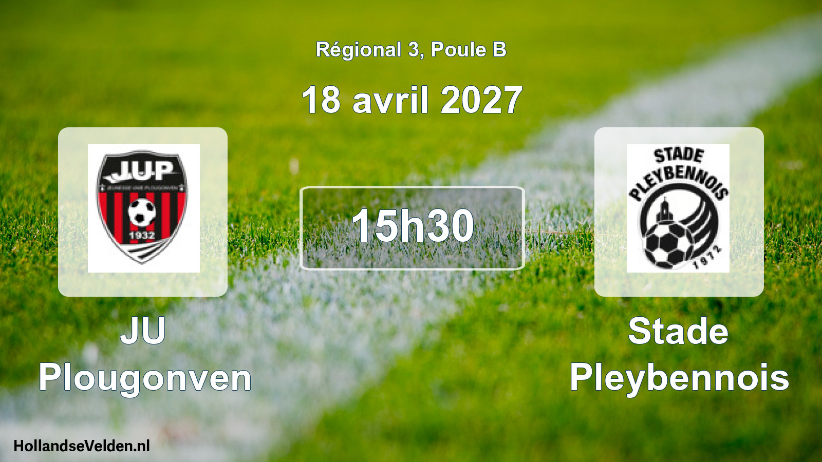 Geplande wedstrijd: JU Plougonven - Stade Pleybennois (18 april 2027)