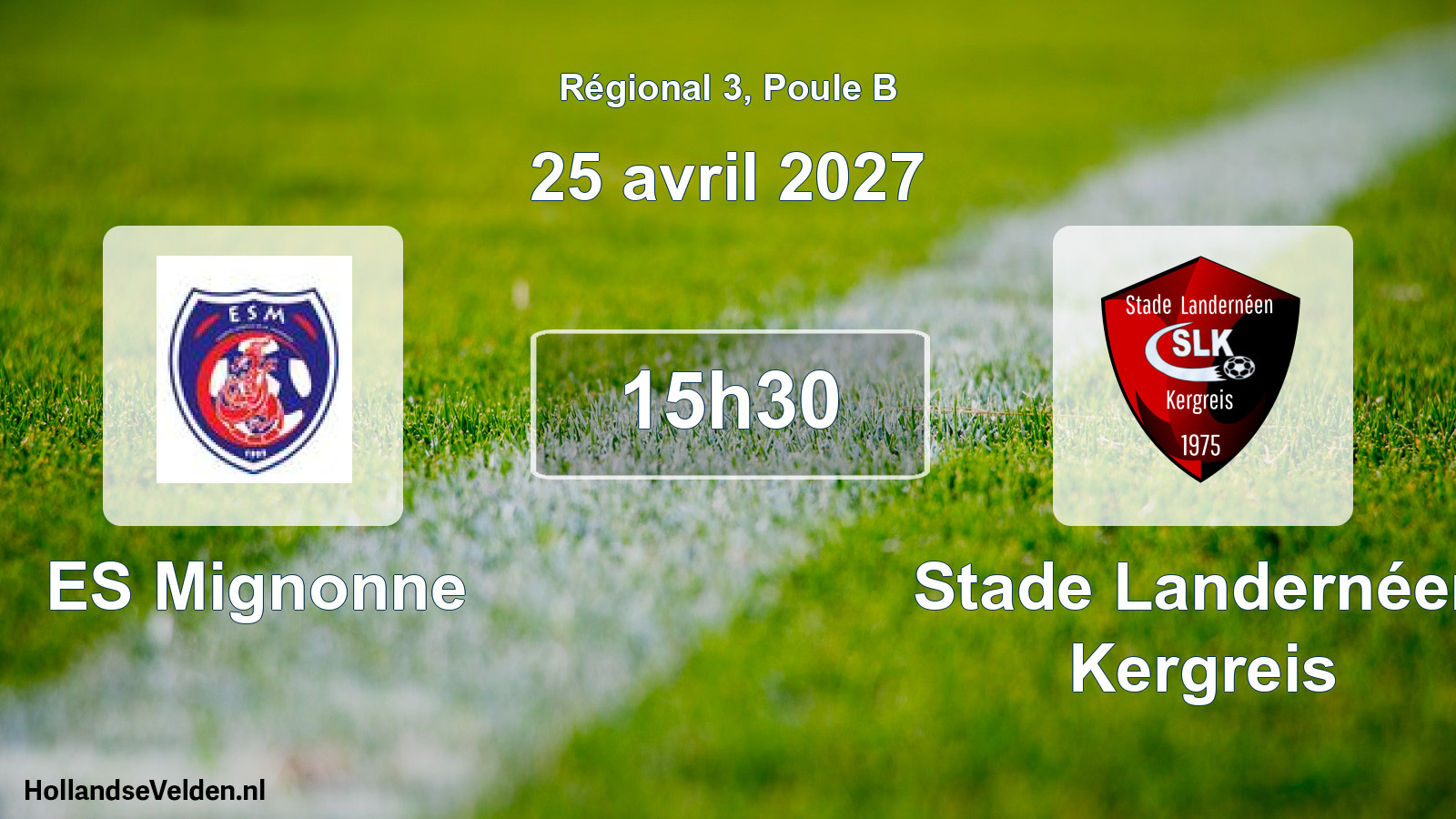 Scheduled Match: ES Mignonne - Stade Landernéen Kergreis (25 April 2027)