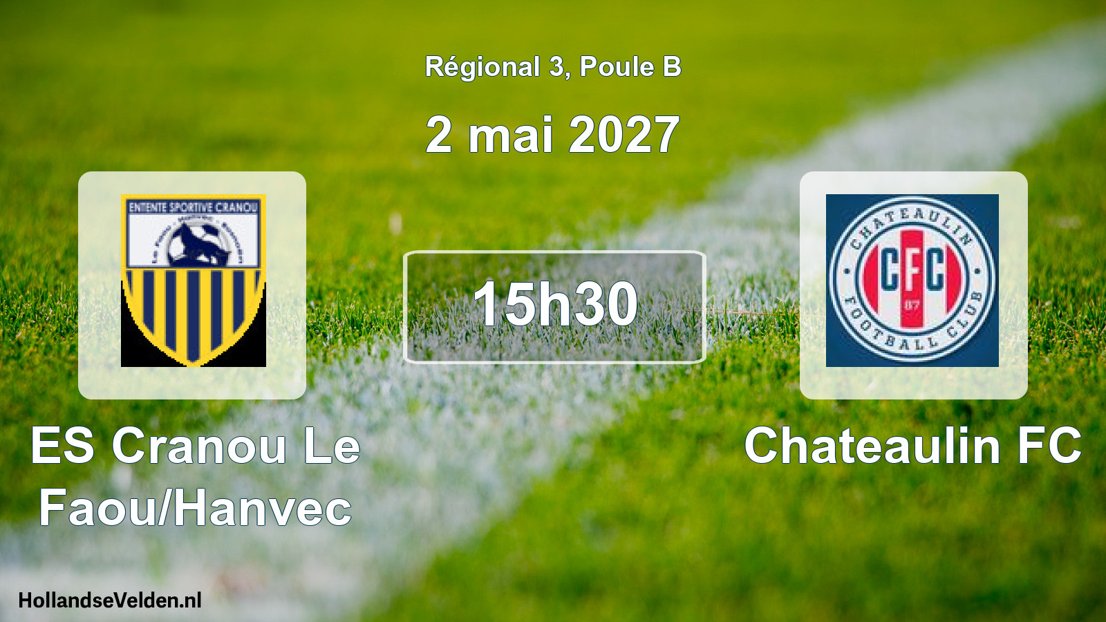 Scheduled Match: ES Cranou Le Faou/Hanvec - Chateaulin FC (2 May 2027)