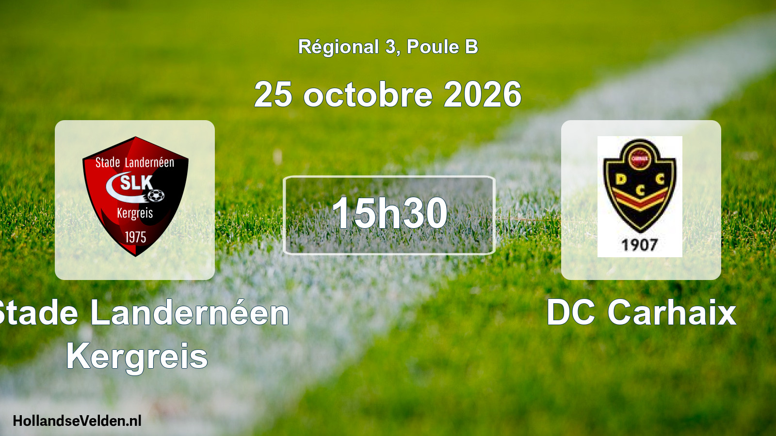Match programmé: Stade Landernéen Kergreis - DC Carhaix (25 octobre 2026)